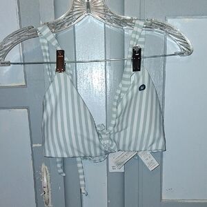 Hollister Striped  Bikini Top